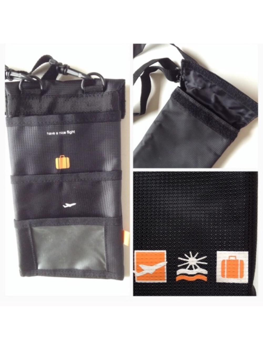 New! Travel document case bag pouch water resistant